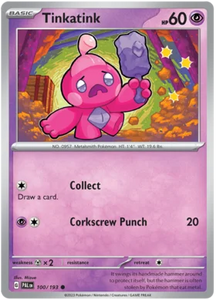 Pokemon Single Card - Scarlet & Violet Paldea Evolved 100/193 Tinkatink Common Pack Fresh