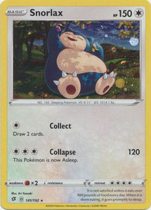 Pokemon Single Card - Promo 141/192 Snorlax Cosmic Holo Pack Fresh