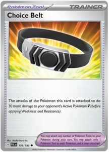 Pokemon Single Card - Scarlet & Violet Paldea Evolved 176/193 Choice Belt Uncommon Pack Fresh