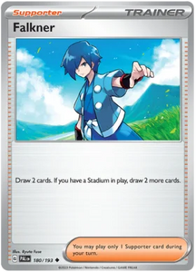 Pokemon Single Card - Scarlet & Violet Paldea Evolved 180/193 Falkner Uncommon Pack Fresh