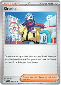 Pokemon Single Card - Scarlet & Violet Paldea Evolved 184/193 Grusha Uncommon Pack Fresh