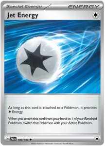 Pokemon Single Card - Scarlet & Violet Paldea Evolved 190/193 Jet Energy Uncommon Pack Fresh