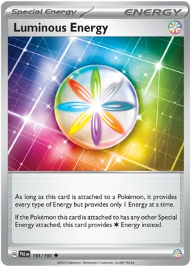 Pokemon Single Card - Scarlet & Violet Paldea Evolved 191/193 Luminous Energy Uncommon Pack Fresh