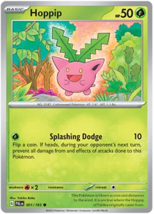 Pokemon Single Card - Scarlet & Violet Paldea Evolved 001/193 Hoppip Common Pack Fresh