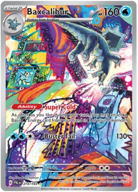 Pokemon Single Card - Scarlet & Violet Paldea Evolved 210/193 Baxcalibur Art Rare Pack Fresh