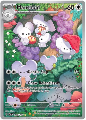 Pokemon Single Card - Scarlet & Violet Paldea Evolved 226/193 Maushold Art Rare Pack Fresh