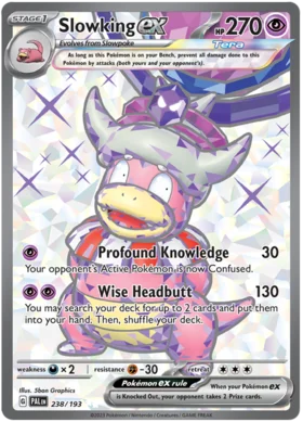 Pokemon Single Card - Scarlet & Violet Paldea Evolved 238/193 Slowking ex Full Art Pack Fresh