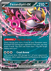 Pokemon Single Card - Scarlet & Violet Shrouded Fable - 038/064 Fezandipiti ex Pack Fresh