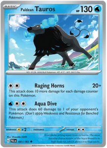 Pokemon Single Card - Scarlet & Violet Paldea Evolved 041/193 Paldean Tauros Uncommon Pack Fresh