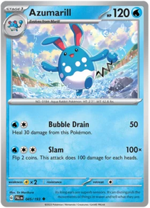 Pokemon Single Card - Scarlet & Violet Paldea Evolved 045/193 Azumarill Uncommon Pack Fresh