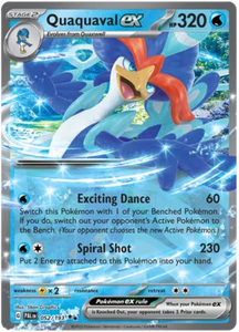 Pokemon Single Card - Scarlet & Violet Paldea Evolved 052/193 Quaquaval ex Pack Fresh