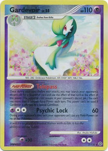 Pokemon Single Card - Dimond & Pearl Secret Wonders 007/132 Gardevoir Rare Reverse Holo Near Mint Condition