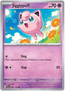 Pokemon Single Card - Scarlet & Violet Paldea Evolved 083/193 Jigglypuff Common Pack Fresh