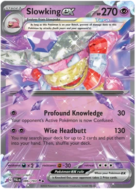 Pokemon Single Card - Scarlet & Violet Paldea Evolved 086/193 Slowking ex Pack Fresh