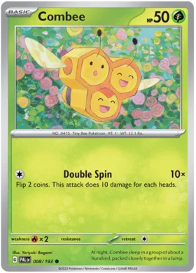 Pokemon Single Card - Scarlet & Violet Paldea Evolved 008/193 Combee Common Pack Fresh