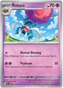 Pokemon Single Card - Scarlet & Violet Paldea Evolved 099/193 Rabsca Rare Holo Pack Fresh