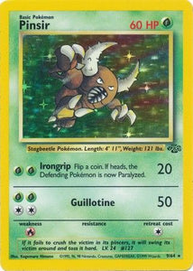 Pokemon Single Card - Jungle Set 09/64 Pinsir Rare Holo Near Mint