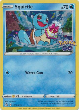 Pokemon Single Card - Sword & Shield Promo SWSH233 Squirtle Holo Near Condition