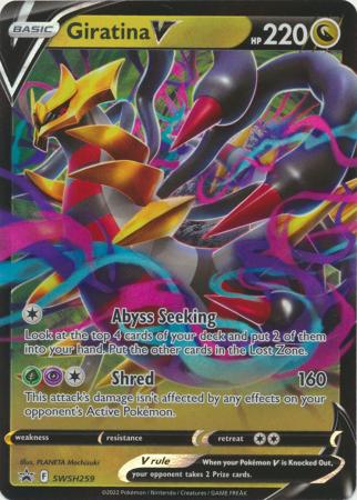 Pokemon Single Card - Sword & Shield Promo SWSH259 Giratina V Near Condition