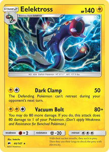 Pokemon Single Card - Burning Shadows 046/147 Eelektross Rare Pack Fresh