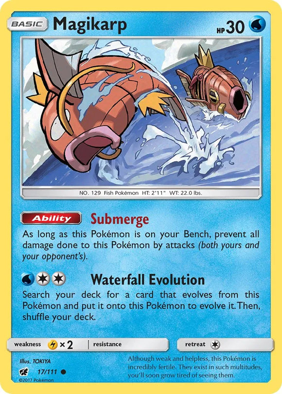 Pokemon Single Card - Crimson Invasion 017/111 Magikarp Common Pack Fresh