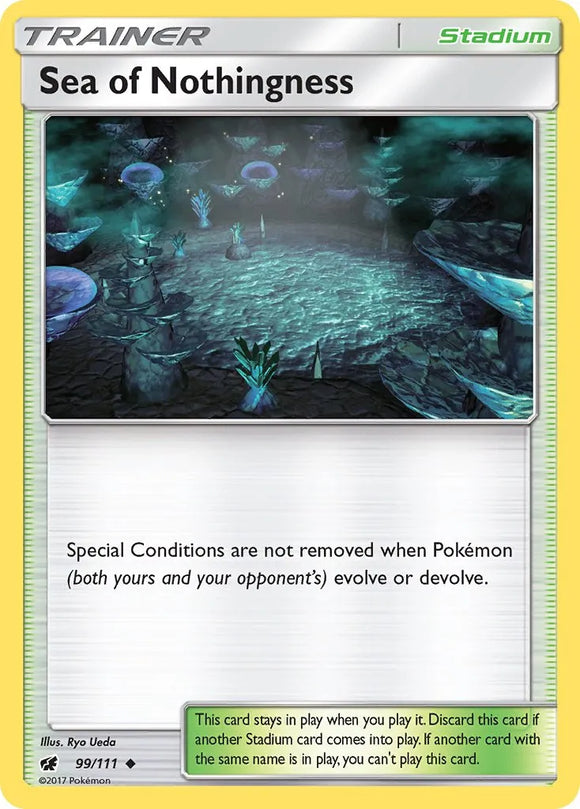 Pokemon Single Card - Crimson Invasion 099/111 Sea of Nothingness Unommon Pack Fresh