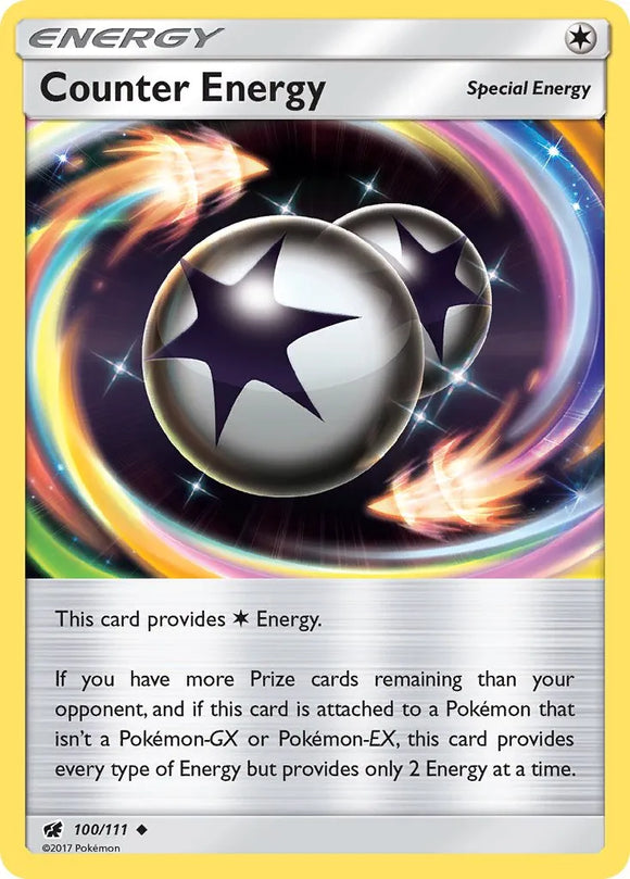 Pokemon Single Card - Crimson Invasion 100/111 Counter Energy Unommon Pack Fresh