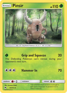 Pokemon Single Card - Lost Thunder 004/214 Pinsir Uncommon Pack Fresh