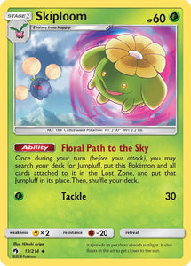 Pokemon Single Card - Lost Thunder 013/214 Skiploom Uncommon Pack Fresh