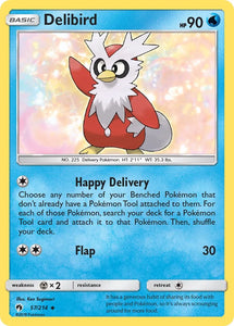 Pokemon Single Card - Lost Thunder 057/214 Delibird Uncommon Pack Fresh