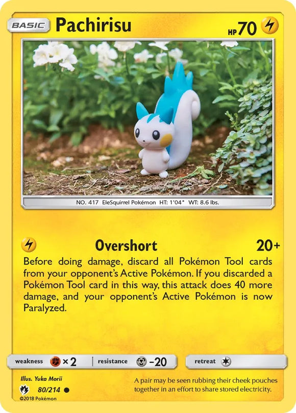 Pokemon Single Card - Lost Thunder 080/214 Pachirisu Common Pack Fresh