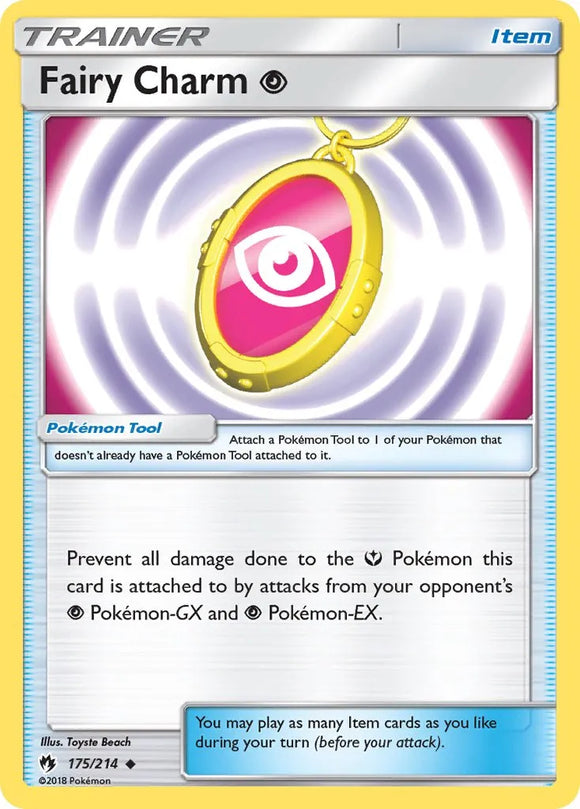 Pokemon Single Card - Lost Thunder 175/214 Fairy Charm Uncommon Pack Fresh