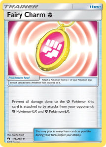 Pokemon Single Card - Lost Thunder 176/214 Fairy Charm Uncommon Pack Fresh