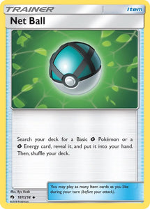 Pokemon Single Card - Lost Thunder 187/214 Net Ball Uncommon Pack Fresh