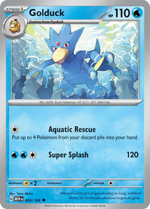 Pokemon Single Card - Scarlet & Violet 151 - 055/165 Golduck Uncommon Pack Fresh