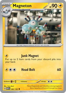 Pokemon Single Card - Scarlet & Violet 151 - 082/165 Magneton Uncommon Pack Fresh