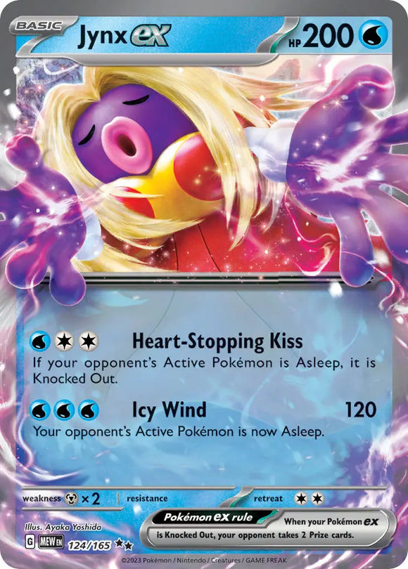 Pokemon Single Card - Scarlet & Violet 151 - 124/165 Jynx ex Pack Fresh