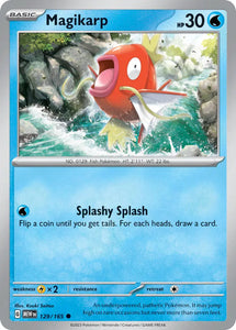 Pokemon Single Card - Scarlet & Violet 151 - 129/165 Magikarp Common Pack Fresh