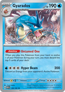 Pokemon Single Card - Scarlet & Violet 151 - 130/165 Gyarados Holo Rare Pack Fresh