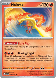 Pokemon Single Card - Scarlet & Violet 151 - 146/165 Moltres Holo Rare Pack Fresh