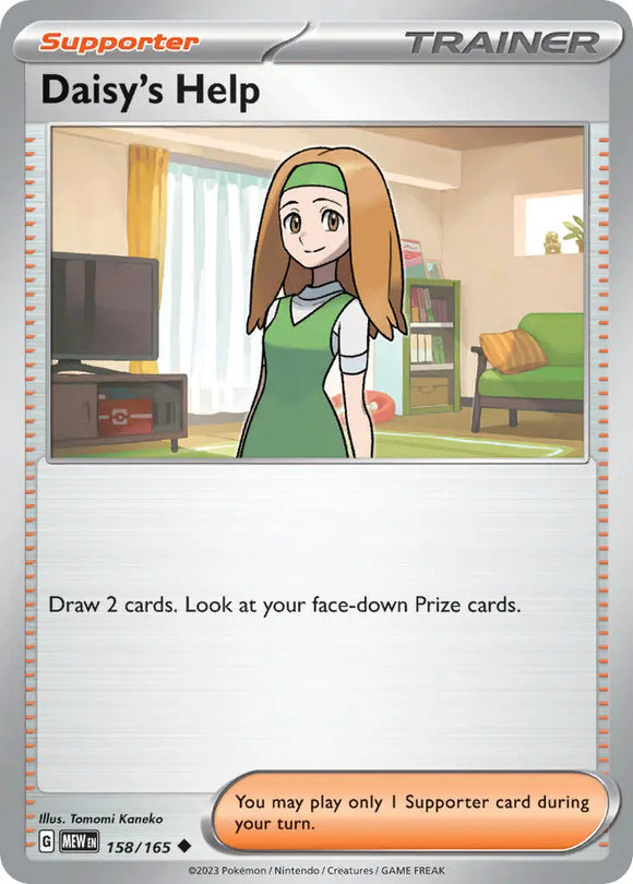 Pokemon Single Card - Scarlet & Violet 151 - 158/165 Daisy’s Help Uncommon Pack Fresh