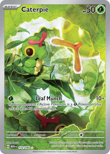 Pokemon Single Card - Scarlet & Violet 151 - 172/165 Caterpie Illustration Rare Pack Fresh