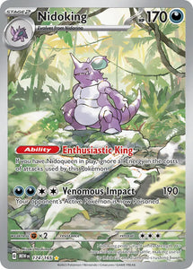 Pokemon Single Card - Scarlet & Violet 151 - 174/165 Nidoking Illustration Rare Pack Fresh