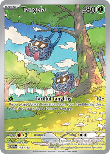 Pokemon Single Card - Scarlet & Violet 151 - 178/165 Tangela Illustration Rare Pack Fresh