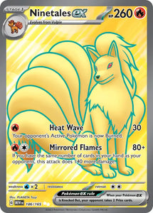 Pokemon Single Card - Scarlet & Violet 151 - 186/165 Ninetales ex Full Art Pack Fresh