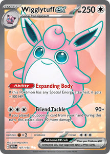 Pokemon Single Card - Scarlet & Violet 151 - 187/165 Wigglytuff ex Full Art Pack Fresh