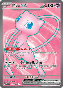 Pokemon Single Card - Scarlet & Violet 151 - 193/165 Mew ex Full Art Pack Fresh