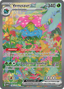 Pokemon Single Card - Scarlet & Violet 151 - 198/165 Venusaur ex Special Illustration Rare Pack Fresh