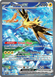 Pokemon Single Card - Scarlet & Violet 151 - 202/165 Zapdos ex Special Illustration Rare Pack Fresh