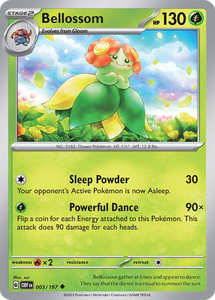 Pokemon Single Card - Scarlet & Violet Obsidian Flames 003/197 Bellossom Uncommon Pack Fresh